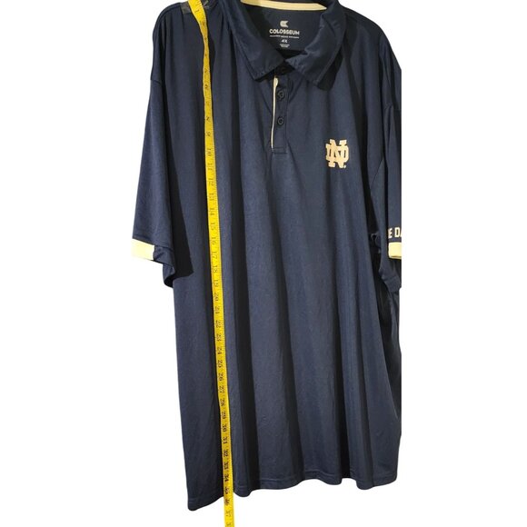 Notre Dame Fighting Irish Mens Polo Shirt 4X By Colosseum - Picture 5 of 7